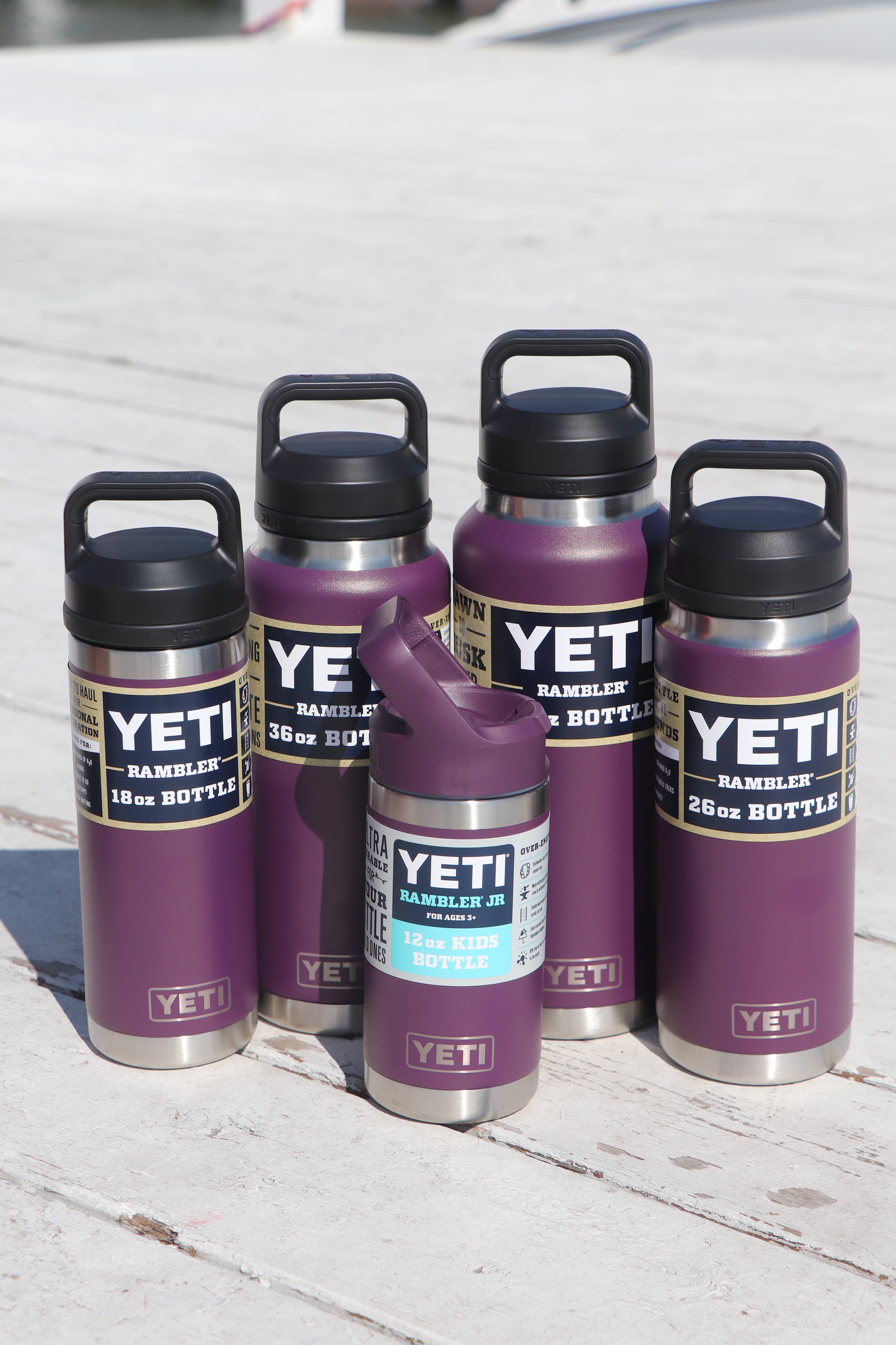 Laser Engraved Authentic Yeti 12oz Kids Bottle - Hippo